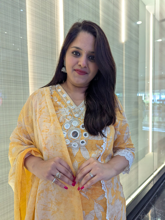 3 Piece Straight Kurti Set