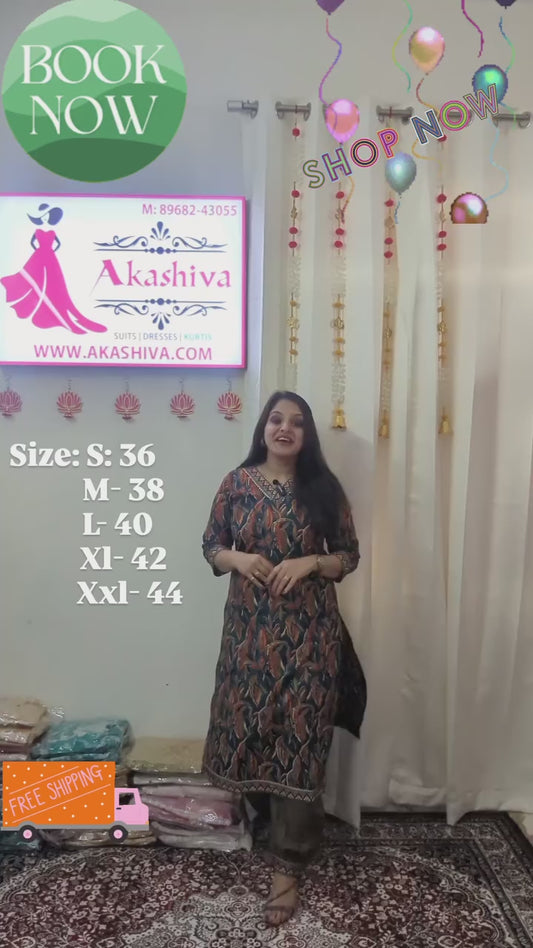 Balloon Bottom Co-ord Set | Akashiva Cotton Essentials