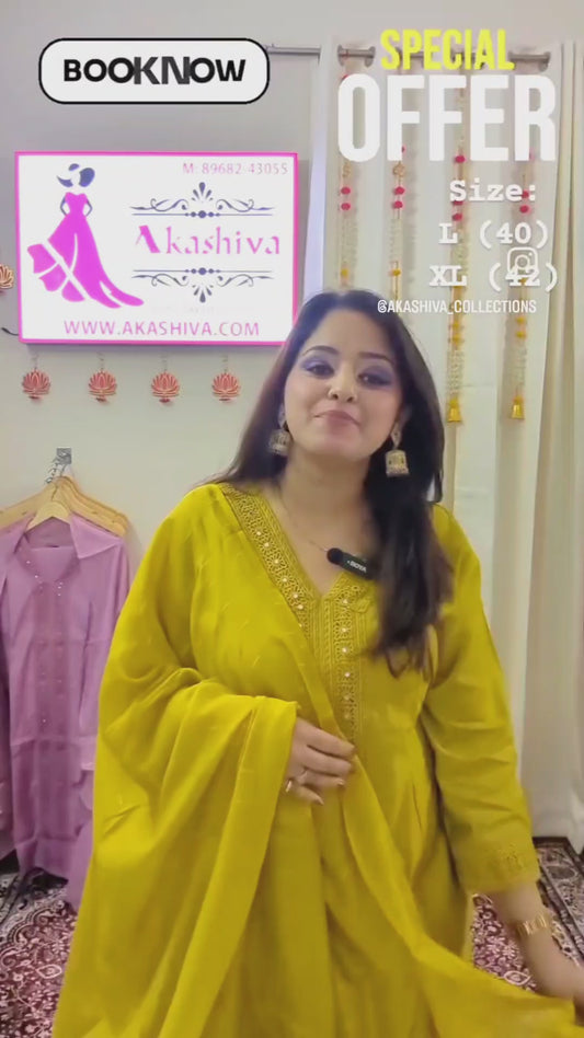 Elegant 3-Piece Suit Set ๐ซ | Available in Mehandi ๐ Mauve ๐ธ  & Lavender ๐ |